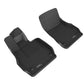 3D MAXpider 20-22 Chevrolet Corvette C8 20-22 Kagu Floor Mats - Black R1 L1CH09611509