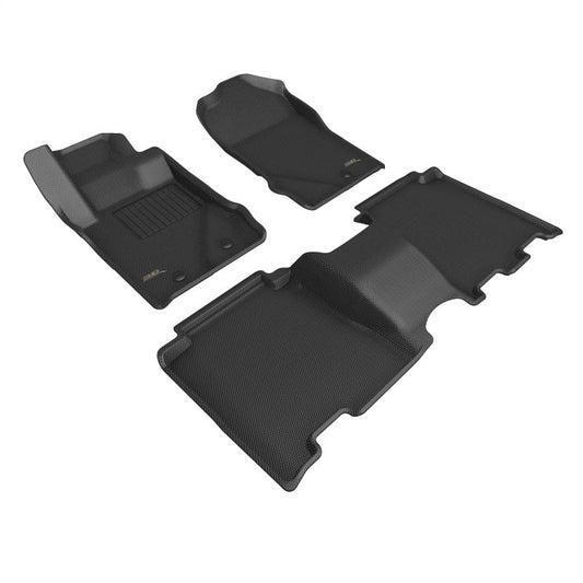 3D MAXpider 21-  Ford Bronco Kagu Rear Floorliners Black L1FR14901509