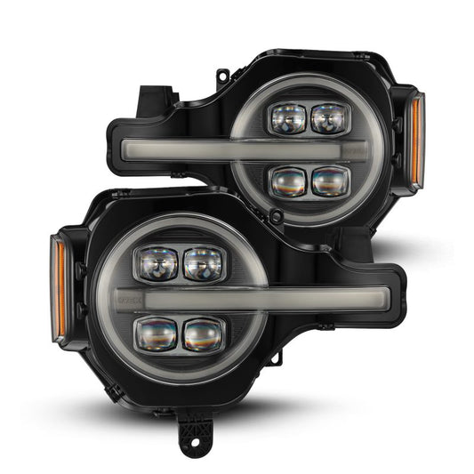 AlphaRex 21-23 Ford Bronco NOVA LED Projector Headlights Black 880260 *Discontinued