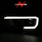 Anzo Toyota Tacoma '16-18 Projector Plank Style Switchback H.L Black Amber