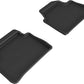 3D MAXpider 12-19 BMW 1 Series Kagu  Rear Floor Mat- Black L1BM03621509