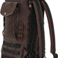 Burly Brand Sissy Bar Backpack Dark Oak B15-1013D