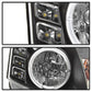 Spyder Infiniti G35 03-07 2DR Projector Halogen - LED Halo DRL Blk High H4 PRO-YD-IG35032D-DRL-BK 5011060