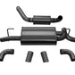 Corsa 18+ Jeep Wrangler JL 2.5in Dual Rear Turn Down Exit Black Touring Axle-Back Exhaust 21015BLK