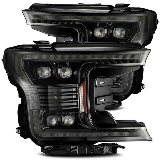 AlphaRex 18-20 Ford F-150 NOVA LED Proj Headlight Plank Style Alpha Blk w/Activ Light/Seq Signal/DRL 880165 *Discontinued