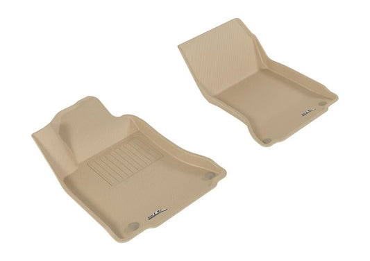 3D MAXpider 2017-2019 Infiniti QX30 Kagu 1st Row Floormat - Tan L1IN02511502