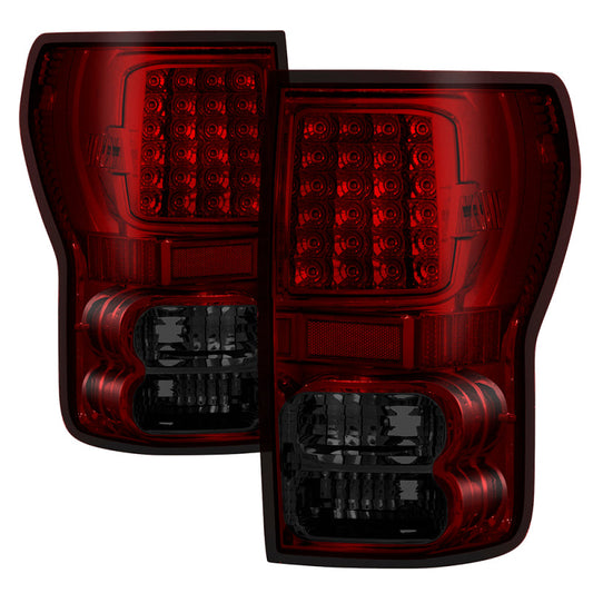SPYDER Xtune Toyota Tundra 07-13 LED Tail Lights Red Smoke ALT-ON-TTU07-LED-RS 5012005