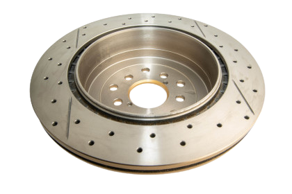 DBA 02-07 Subaru WRX STi 10 Stud Hole Rear Drilled & Slotted Street Series Rotor