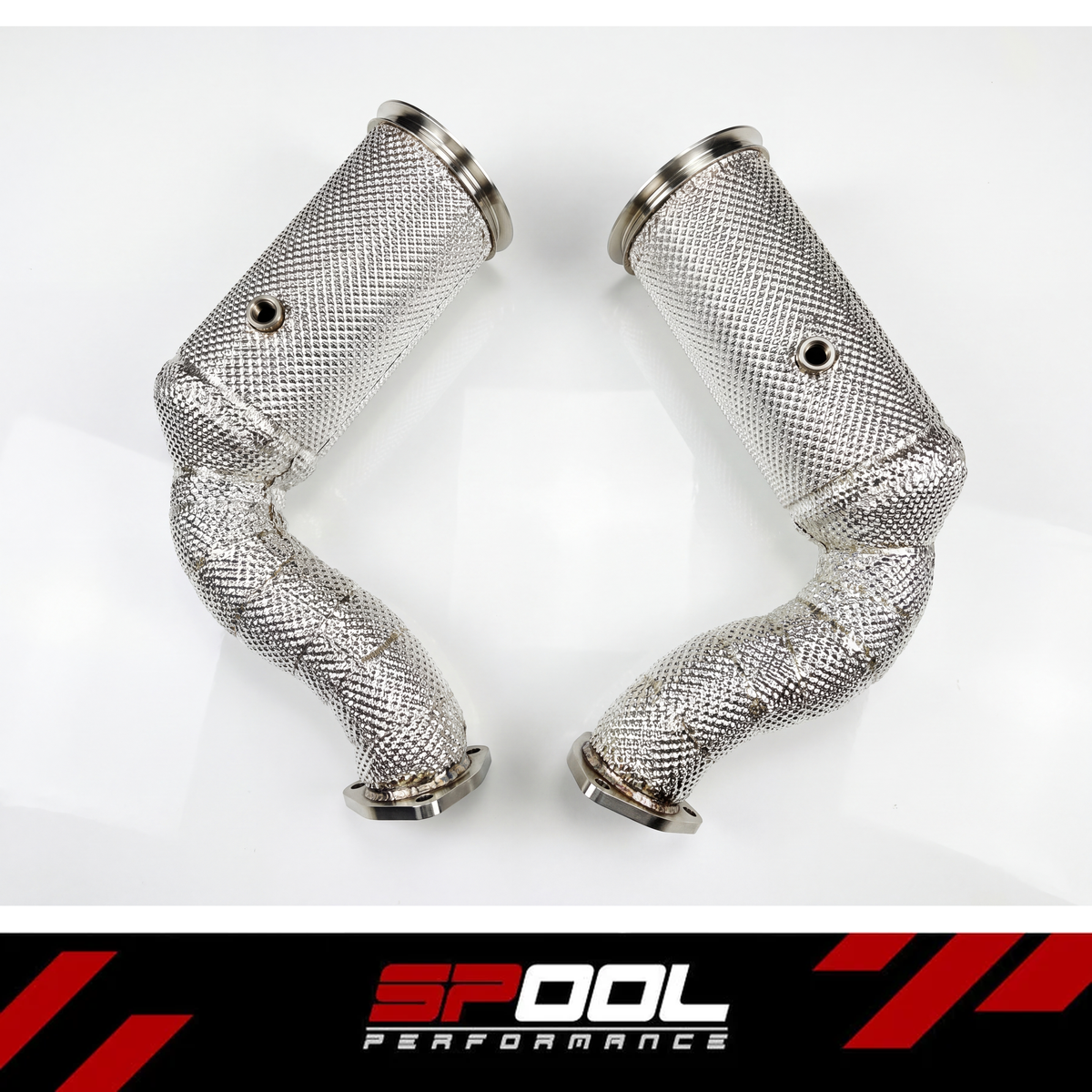 SPOOL Lamborghini URUS / Audi RSQ8 Downpipes - Catted or Race