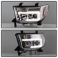 Spyder 07-13 Toyota Tundra V2 Light Bar DRL Projector Headlights - Chrome (PRO-YD-TTU07V2-LB-C) 5084651