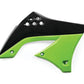 Acerbis 09-11 Kawasaki KX450F Radiator Shroud - Green 2141711043