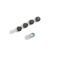 Ford Racing M14x1.5 Black Security Lug Nut Kit - Set of 4 M-1A043-C