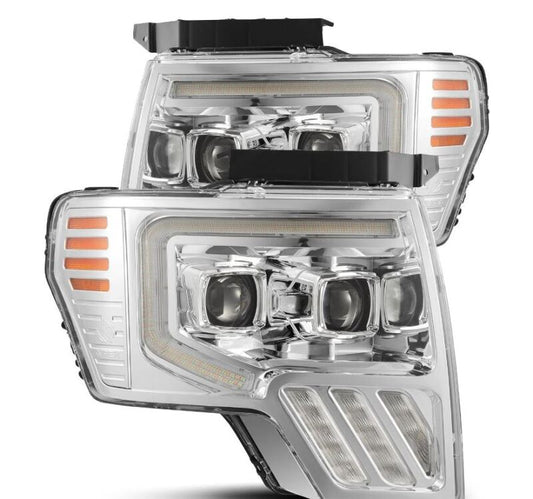 AlphaRex 09-14 Ford F-150 PRO-Series Projector Headlights Plank Style Chrm w/Activ Light/Seq Signal 880482 *Discontinued