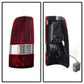 SPYDER xTune 03-06 Chevrolet Silverado 1500/2500HD LED Tail Lights - Red Clear (ALT-JH-CSIL03-CS-RC) 9037665