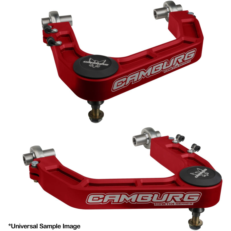 Camburg 21-24 Ford F-150 (Ex. Raptor) KINETIK Series Billet Upper Control Arms - Red CAM-110211-RED