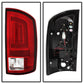 Spyder 07-09 Dodge Ram 2500/3500 V3 Light Bar LED Tail Lights - Red Clear (ALT-YD-DRAM06V3-LBLED-RC) 5084286
