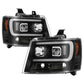 Spyder 07-14 Chevy Suburban/1500/2500/Tahoe V2 Projector Headlights All Blk PRO-YD-CSUB07V2-DRL-BKV2 5085986