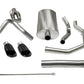 Corsa 03-06 Chevrolet SSR 5.3L V8 3in Cat-Back Dual Rear w Single 4in Black Pro-Series Tips 14254BLK