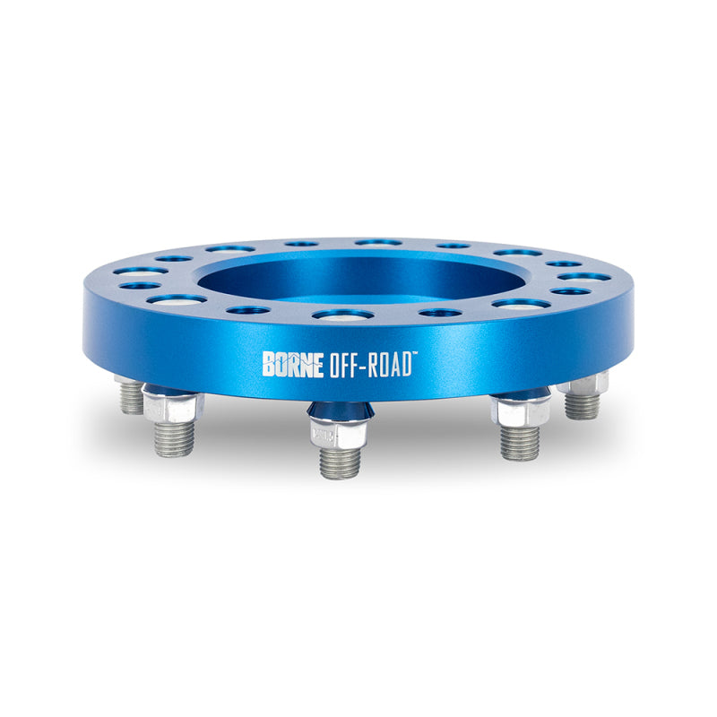 Borne Off-Road Wheel Spacers - 8X165.1 / 121.3 / 38.1 M14 - Blue BNWS-006-381BL
