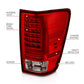ANZO 04-15 Nissan Titan Full LED Tailights Chrome Housing Red/Clear Lens 311422