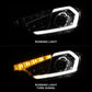 ANZO 2014-2016 Kia Forte Projector Headlights w/ Light Bar Chrome Housing 121561