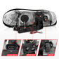 Anzo 1998-2002 Chevrolet Camaro Projector Headlights w/ Halo Black