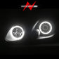 Anzo 1998-2005 Lexus Gs300 Projector Headlights w/ Halo Black