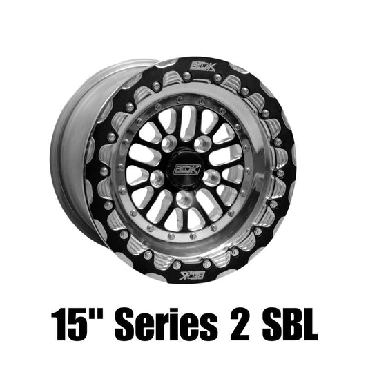 Belak Wheels Belak 15x11 GTR Rear Wheel (OEM Small Brake Kit Req) / 5x114.3 BP / Series 2 Wheel- Single Beadlock 15115114S2GTR-SBL