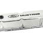Ford Chrome Steel Valve Cover Set w/Mustang Logo FRD302-100
