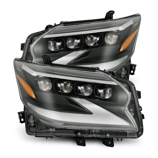 AlphaRex 14-19 Lexus GX 460 NOVA LED Projector Headlights Plank Style Black w/Activ Light/Seq Signal 880300 *Discontinued