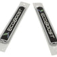 Ford Racing Black/Silver EcoBoost Emblem 3-1/2in x 9/16in - Set of 2 M-1447-EBBLK