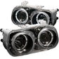 Anzo 1994-1997 Acura Integra Projector Headlights w/ Halo Black