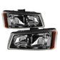SPYDER Xtune Chevy Silverado 1500/2500/3500 03-06 Crystal Headlights Black HD-JH-CSIL03-BK-AM 5072245