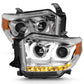 Anzo 2014-2016 Toyota Tundra Projector Headlights w/ U-Bar Chrome