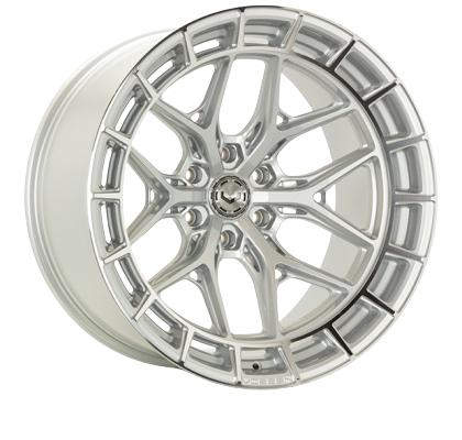 Vossen HFX-1 20x10.5 - 5x112 - ET25 - Deep - 66.5 - Silver Polished Wheel