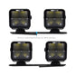 Borne Off-Road 21+ Bronco Light Pods 4pc Ditch 3x3 Flood BNLT-BR-21-DT4F