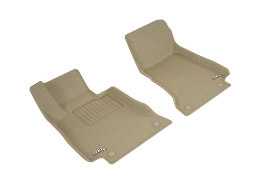 3D MAXpider 2018-2020 Mercedes-Benz E-Class Coupe C238 Kagu 1st Row Floormat - Tan L1MB10311502