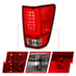 ANZO 04-15 Nissan Titan Full LED Tailights Chrome Housing Red/Clear Lens 311422