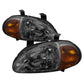 SPYDER Xtune Honda Del Sol 93-97 1Pc Amber Crystal Headlights Smoke HD-ON-HDEL93-1P-AM-SM 5014818