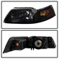 SPYDER Xtune Ford MUStang 99-04 OEM Amber Headlights Black Smoked HD-JH-FM99-AM-BSM 9030345