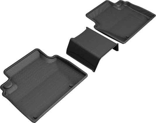 3D MAXpider 2018-2019 Honda Clarity Plug-in Hybrid Kagu 2nd Row Floormats - Black L1HD10021509