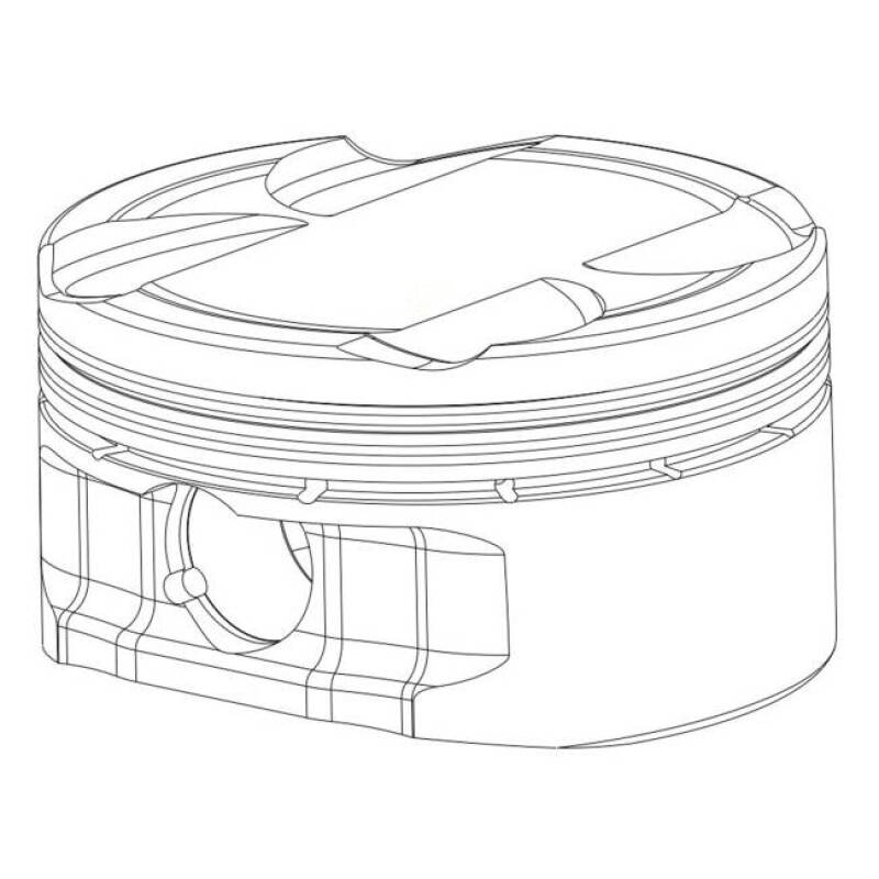CP-Carrillo Automotive Piston, Each, Cyl: 1, Material ID: 1629 0DF86