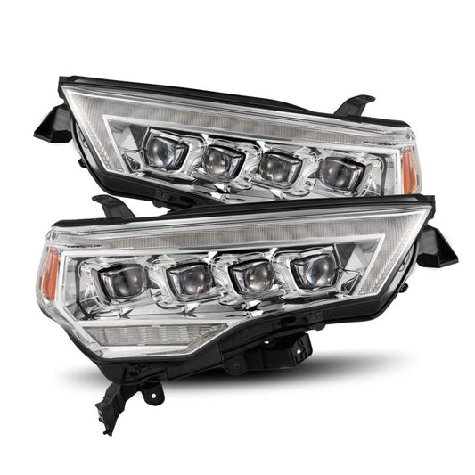 AlphaRex 14-22 Toyota 4Runner NOVA LED Proj Headlights Chrome w/ Activ Light/Seq Signal/DRL 880809 *Discontinued