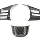 OLM Carbon Fiber Steering Wheel Covers - 2015 Subaru WRX / 2015 STI (MT)