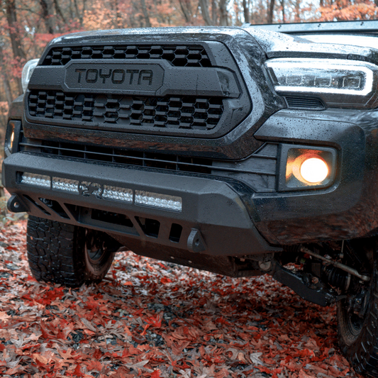 Cali Raised LED Cali Raised 16-23 Toyota Tacoma Stealth Bumper - No Bull Bar / 32In Led Bar Combo CR4138