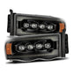 AlphaRex 02-05 Dodge Ram 1500 NOVA LED Proj Headlights Alpha Black w/Activ Light/Seq Signal 880566 *Discontinued