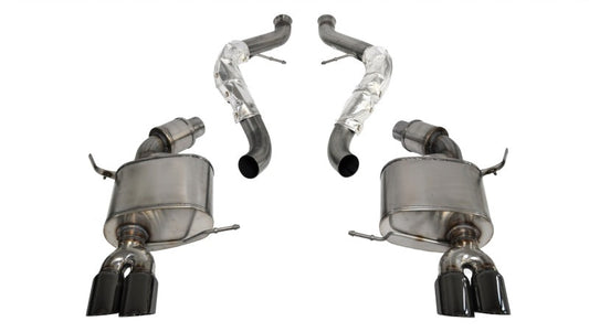 Corsa 08-12 BMW M3 E90 Black Sport Cat-Back Exhaust 14569BLK