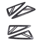 Dry Carbon Fiber Side Fender Vent Frame Cover Trim for Lamborghini Urus