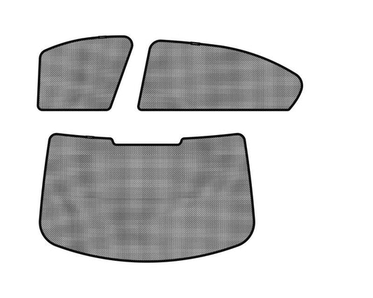 3D MAXpider 2005-2011 BMW 3 Series (E90) Black Sun Shades - Complete Set S1BM0060