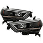 SPYDER 14-20 Toyota 4Runner Projector Headlights w/Seq. LED Turn Sig. LED White Light Bar Park Light 5088154